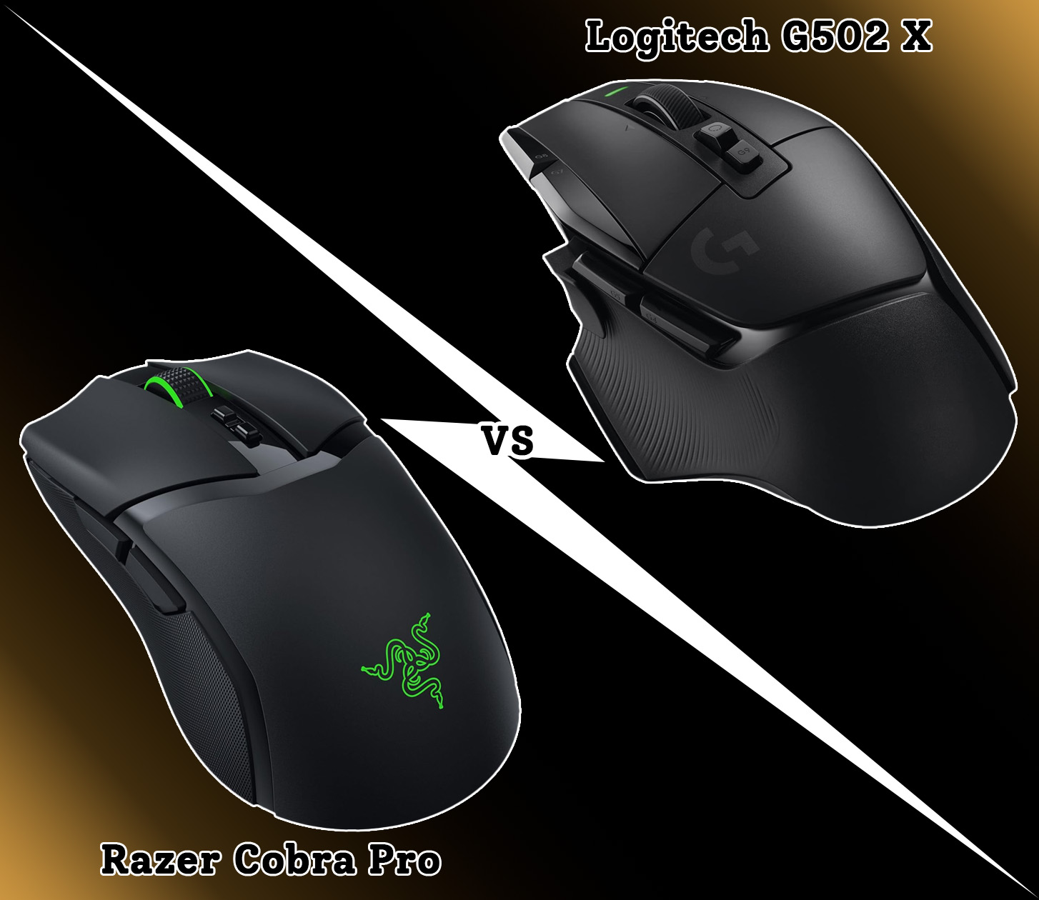 Razer Cobra Pro vs. Logitech G502 X — Clash of the Gaming Titans